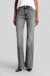 Haikure Flora Flanel Jeans In Grey Denim In Gray
