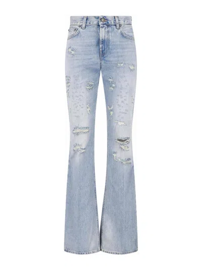 Haikure Flora Flared Jeans In Gray