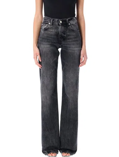 Haikure Flora High-waisted Relaxed Fit Flora Jeans In Spider Black