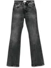 Haikure Flora High-waisted Relaxed Fit Flora Jeans In Black