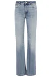 Haikure Washed Light Denim Jeans With Wide Leg In Blue