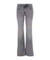 Haikure Flora Flanel Jeans In Grey Denim In Gray