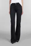 Haikure Flora Jeans In Black Cotton In Black