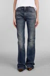 Haikure Flora Jeans In Blue Cotton In Blue