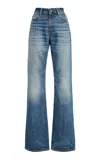 Haikure Flora Rigid High-rise Flared Jeans In Blue