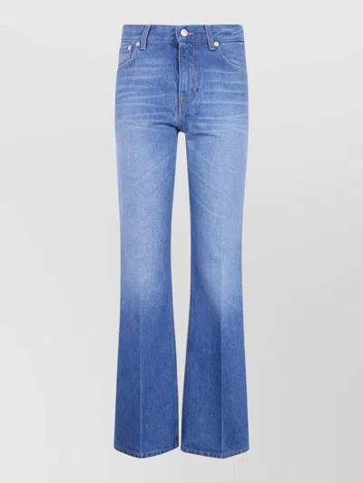 Haikure Flora Short Length Trousers Front Pockets In Blue