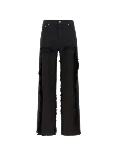 Haikure Frayed Distressed Jeans In Black