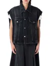 Haikure Black Gail Mid Denim Jacket In Black