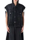 Haikure Black Gail Mid Denim Jacket In Black
