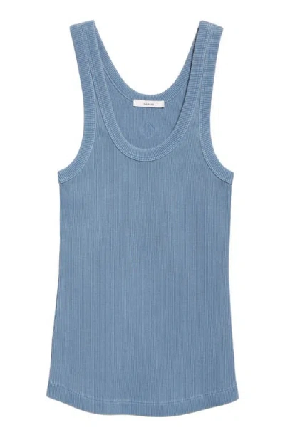 Haikure Gem Rib Cotton Tank In Purple