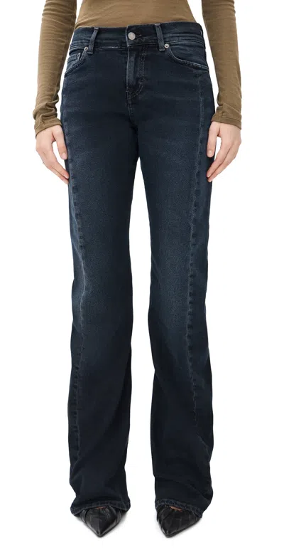 Haikure Vicky Straight Jeans Belt Loops Five Pockets In Gray