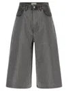 Haikure Bermuda Shorts With Pockets And Belt Loops In Gray