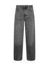 Haikure Grey Cotton Denim Bethany Jeans In Metallic