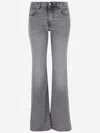 Haikure Straight Leg Trousers With Belt Loops In Yellow