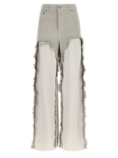 Haikure Grey Flared High Rise Jeans