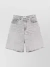 Haikure Grey Fog Becky Shorts With Faded Effect
