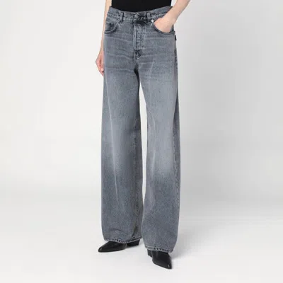Haikure Bethany Wide-leg Jeans Faded Wash In Gray