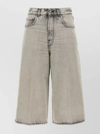 HAIKURE 'GREY WIDE LEG JEANS WITH WASHED EFFECT'