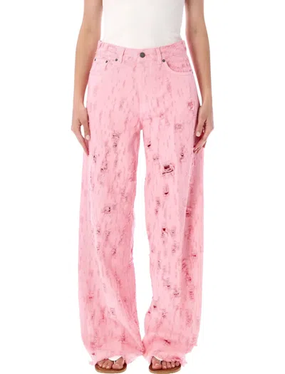 Haikure Bethany Bull Destroy Jeans In Pink