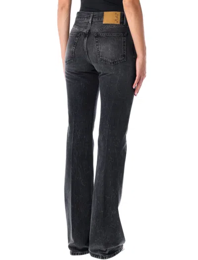 Haikure Flora Flared Black Jeans