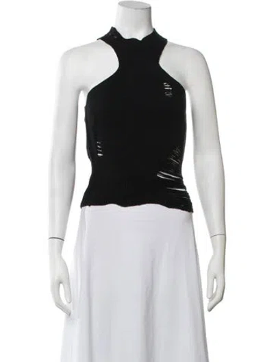 Pre-owned Haikure Halterneck Sleeveless Top W/ Tags In Black