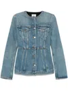 Haikure Temple Lagoon Wash Jacket Lagoon Wash In Blue