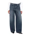 Haikure Wide-leg Jeans Washed Effect In Blue