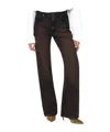 Haikure Brown Vintage Effect Korea Jeans In Multi