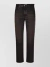 Haikure High Waist Five-pocket Jeans With Belt Loops In Black