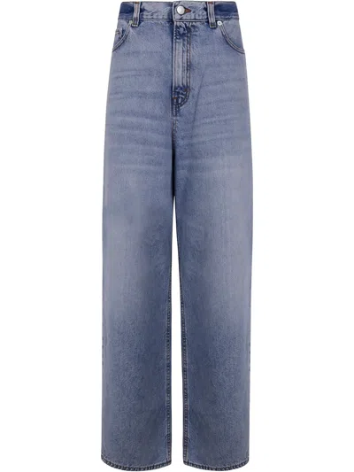Haikure High-waist Straight-leg Jeans In Blue