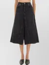 Haikure High-waisted Skirt With Back And Side Pockets In Black