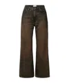 Haikure Brown Vintage Effect Korea Jeans In Brown