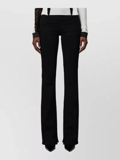 Haikure High-rise Flared Jeans In Black