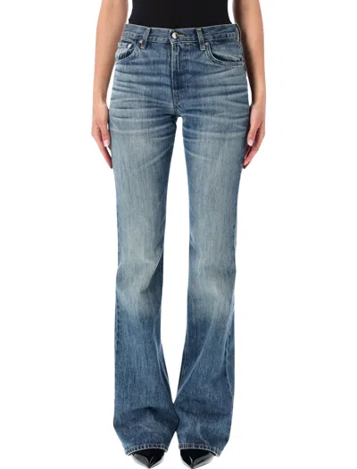 Haikure High-rise Flared Jeans In Blue Mid Rider