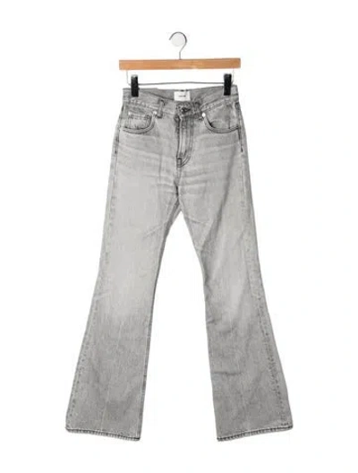 Pre-owned Haikure High-rise Flared Jeans In Grey