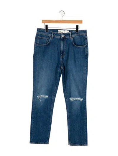 Pre-owned Haikure High-rise Straight Leg Jeans In Blue