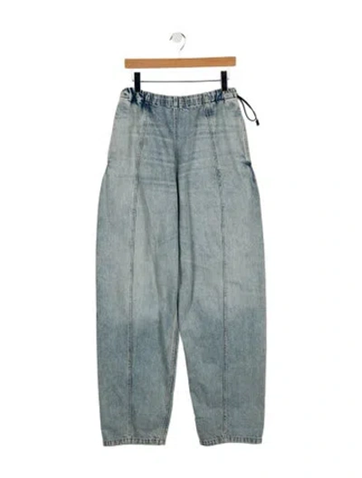 Pre-owned Haikure High-rise Straight Leg Jeans In Blue