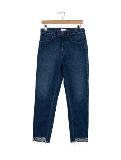 Pre-owned Haikure High-rise Straight Leg Jeans In Blue
