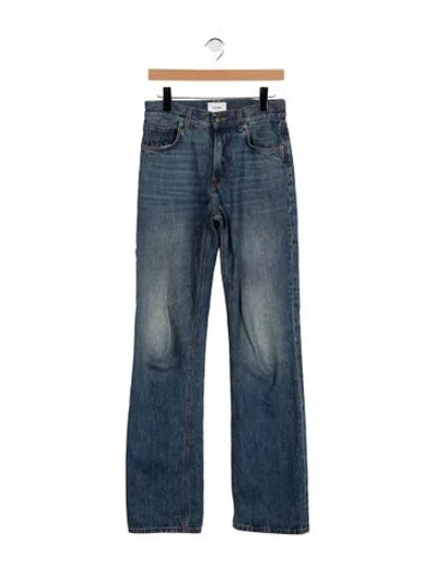 Pre-owned Haikure High-rise Straight Leg Jeans In Blue