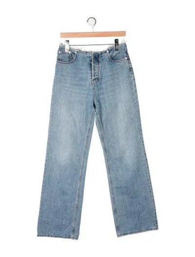 Pre-owned Haikure High-rise Straight Leg Jeans In Blue