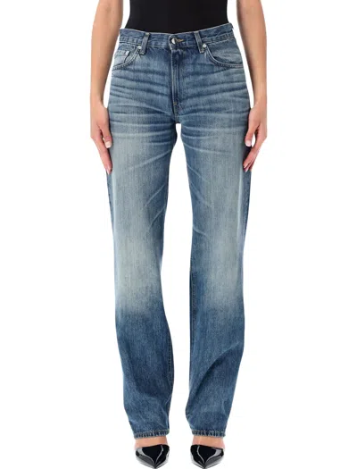 Haikure High-rise Straight-leg Jeans In Blue