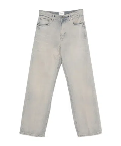 Haikure High-rise Straight-leg Jeans In Gray