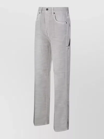 Haikure High-rise Straight-leg Jeans In Gray