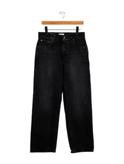 Pre-owned Haikure High-rise Wide Leg Jeans In Black