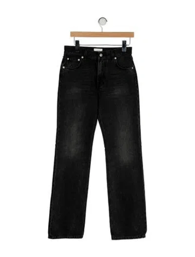 Pre-owned Haikure High-rise Wide Leg Jeans In Black