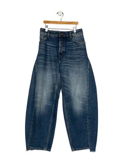 Pre-owned Haikure High-rise Wide Leg Jeans In Blue