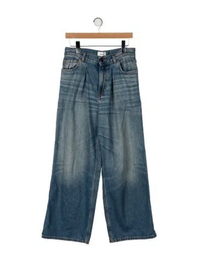 Pre-owned Haikure High-rise Wide Leg Jeans In Blue