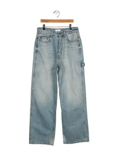 Pre-owned Haikure High-rise Wide Leg Jeans In Blue