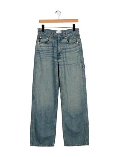 Pre-owned Haikure High-rise Wide Leg Jeans In Blue