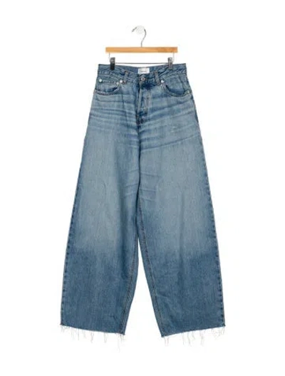 Pre-owned Haikure High-rise Wide Leg Jeans In Blue